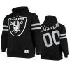 custom raiders black big face hoodie