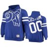 custom rams royal big face hoodie