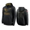 custom titans black 2020 salute to service sideline performance hoodie