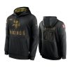 custom vikings black 2020 salute to service sideline performance hoodie