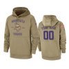 custom vikings tan 2019 salute to service sideline therma hoodie