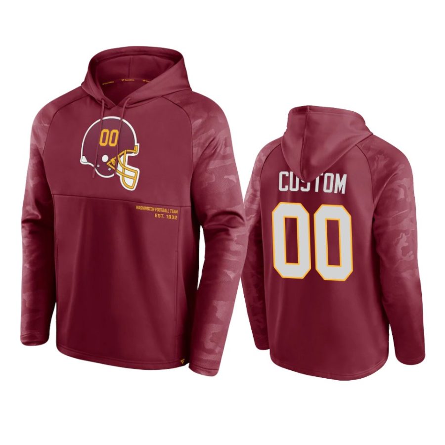 custom washington burgundy shade defender hoodie