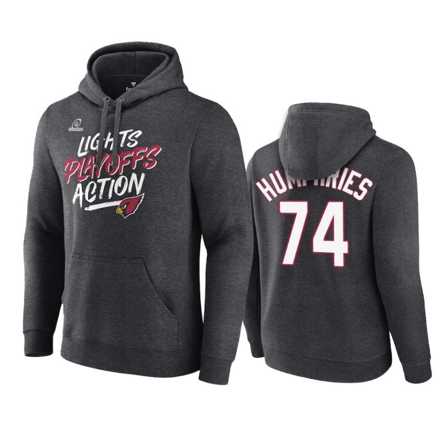 d.j. humphries cardinals charcoal 2021 nfl playoffs hoodie