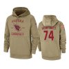 d.j. humphries cardinals tan 2019 salute to service sideline therma hoodie