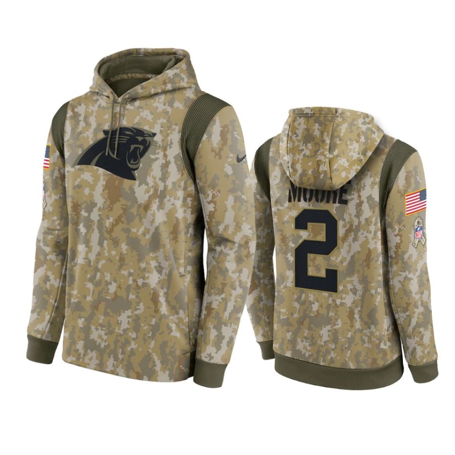 d.j. moore panthers camo 2021 salute to service therma hoodie