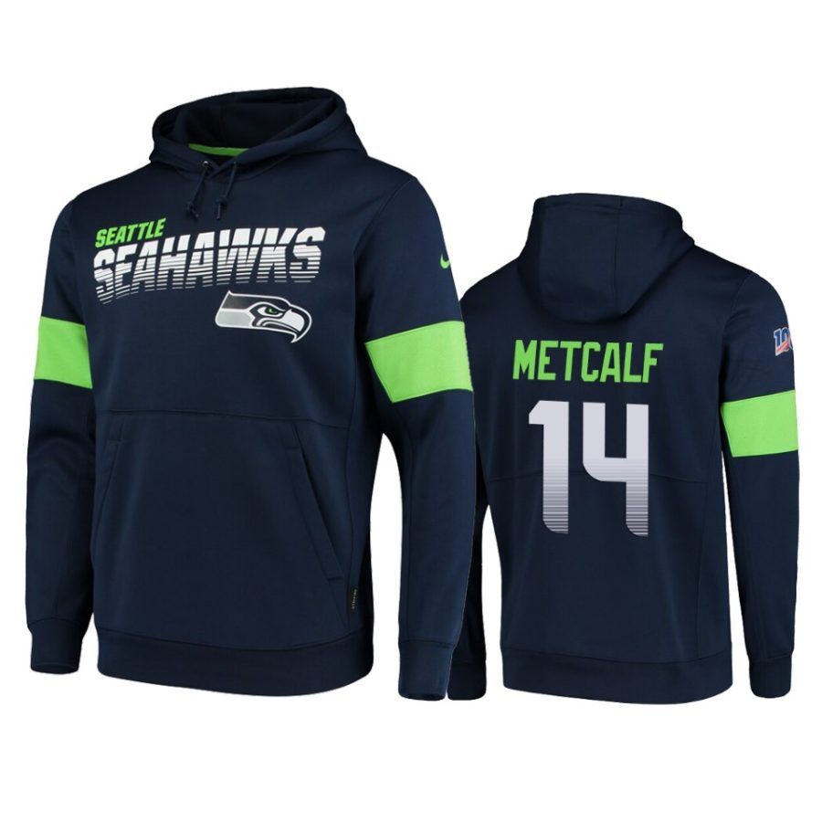 d.k. metcalf seahawks college navy 100th season hoodie