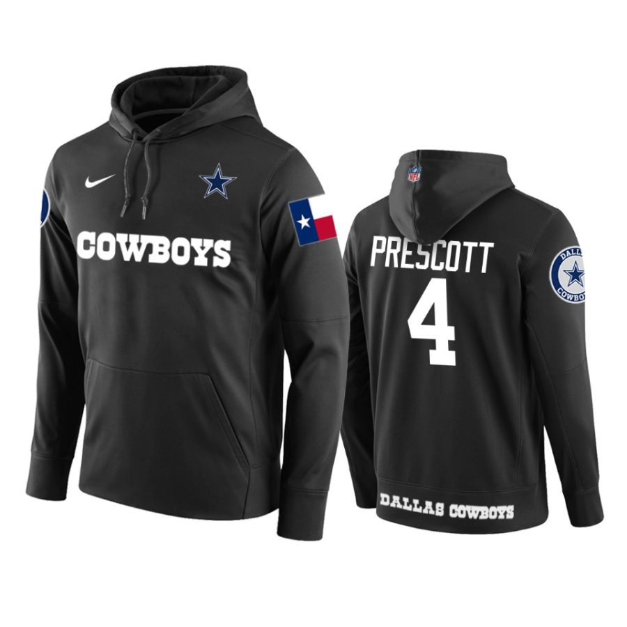 dak prescott cowboys black circuit wordmark hoodie