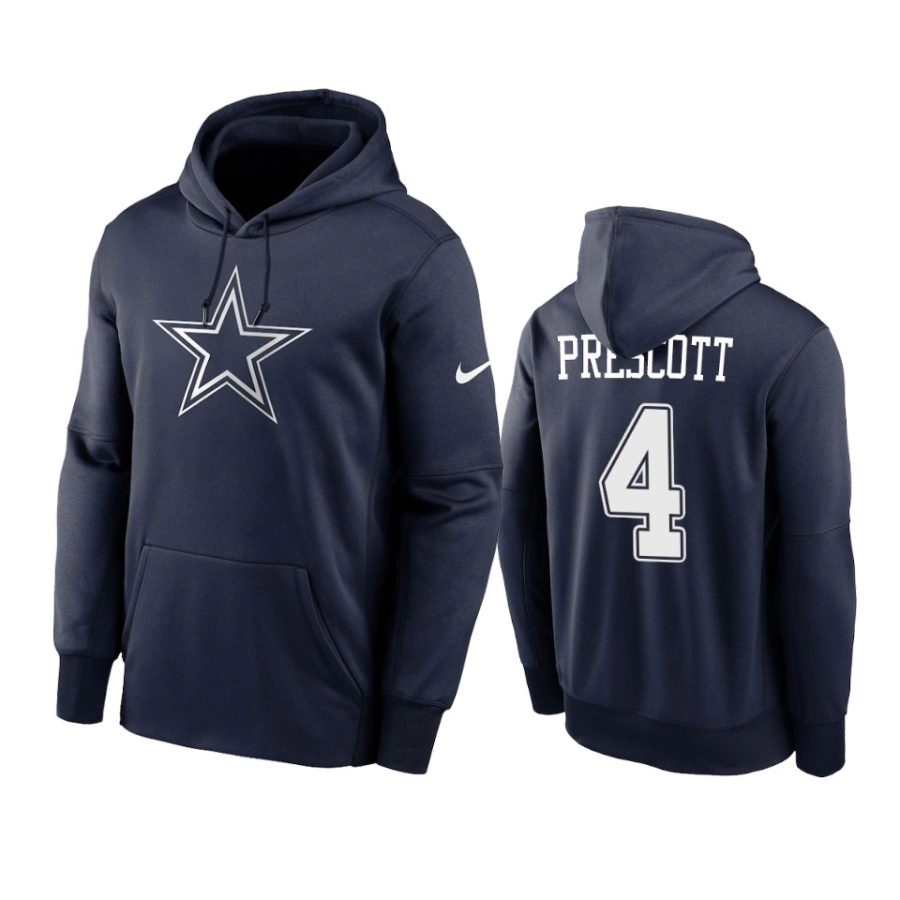 dak prescott cowboys navy primary logo hoodie