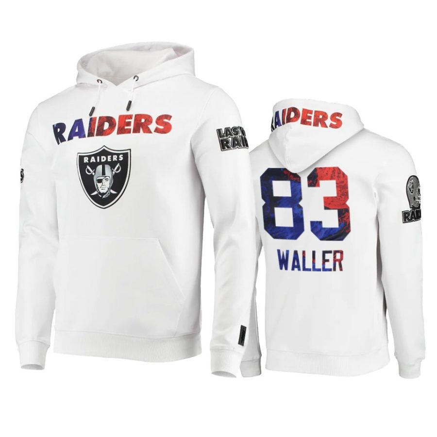 darren waller raiders white americana hoodie