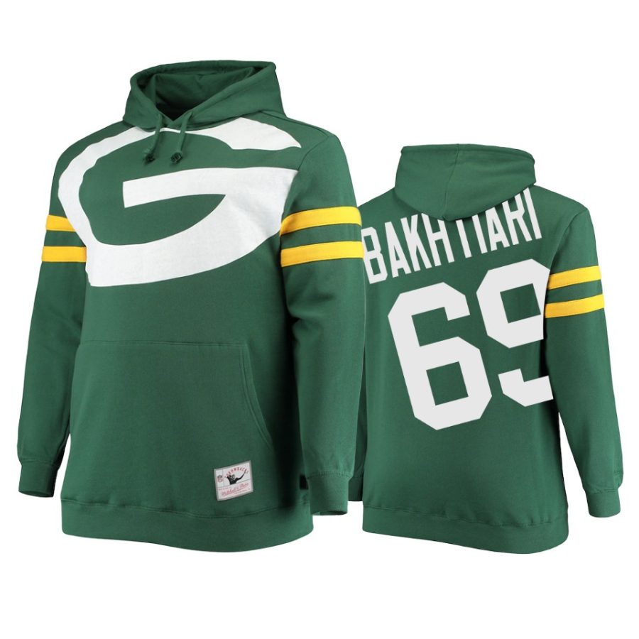 david bakhtiari packers green big face hoodie