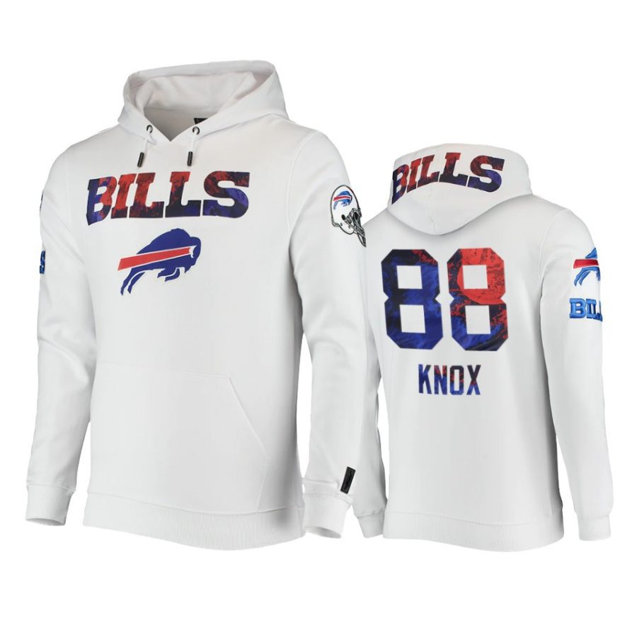 dawson knox bills white americana hoodie