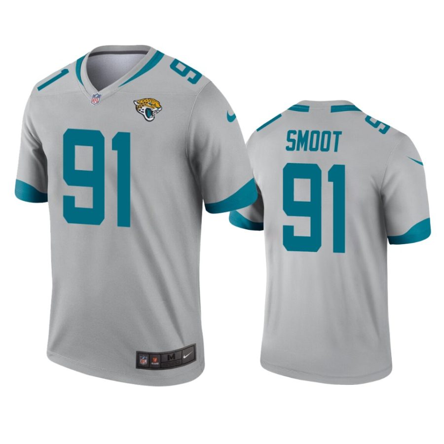 dawuane smoot jaguars inverted legend silver jersey