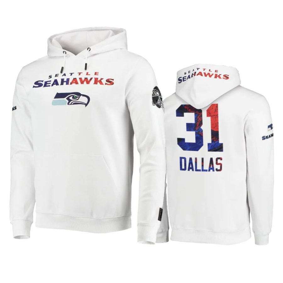 deejay dallas seahawks white americana hoodie