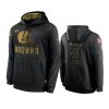 denzel ward browns black 2020 salute to service sideline performance hoodie