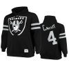 derek carr raiders black big face hoodie