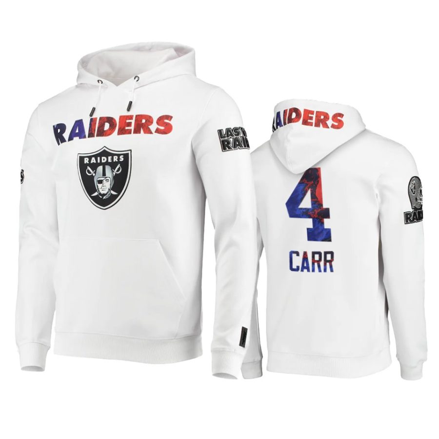 derek carr raiders white americana hoodie