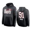 derrick nnadi chiefs charcoal black sideline impact lockup hoodie