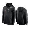 detroit lions black crucial catch sideline performance hoodie