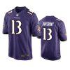 devin duvernay ravens purple game jersey