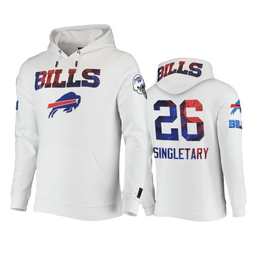 devin singletary bills white americana hoodie