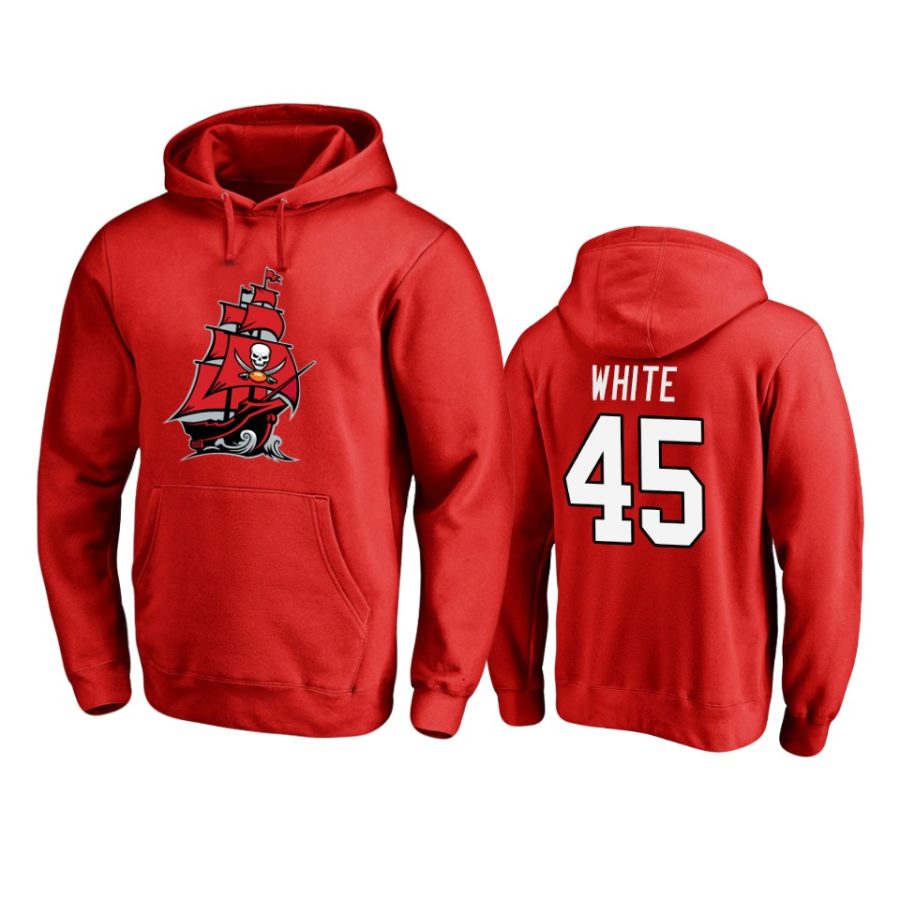 devin white buccaneers red 2020 new logo pullover hoodie