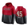 devin white buccaneers red pewter sideline impact lockup hoodie