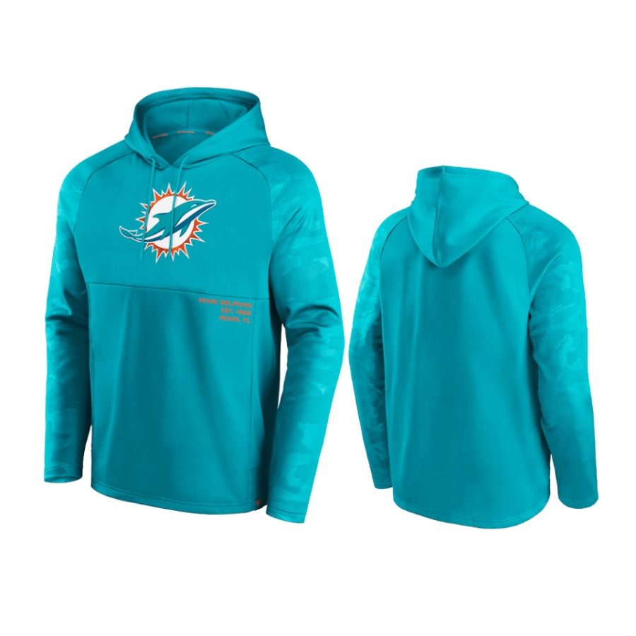 dolphins aqua shade defender raglan hoodie