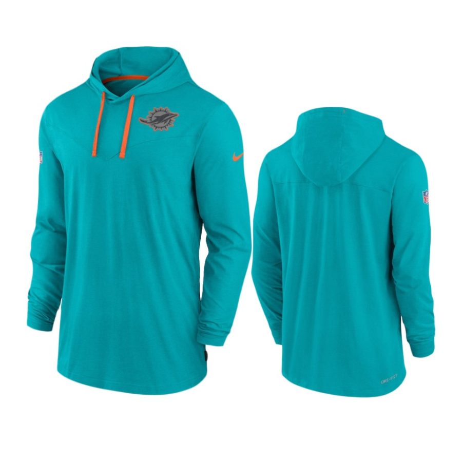 dolphins aqua sideline pop hoodie