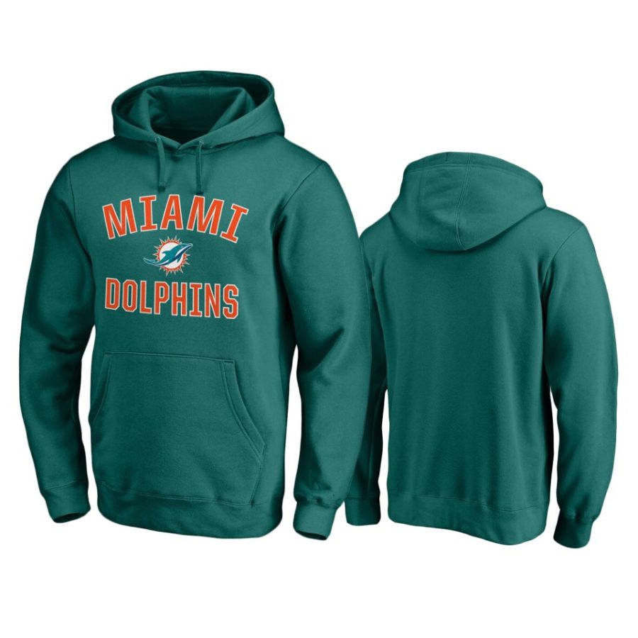 dolphins aqua victory arch pullover hoodie