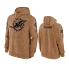 dolphins brown 2023 salute to service club hoodie