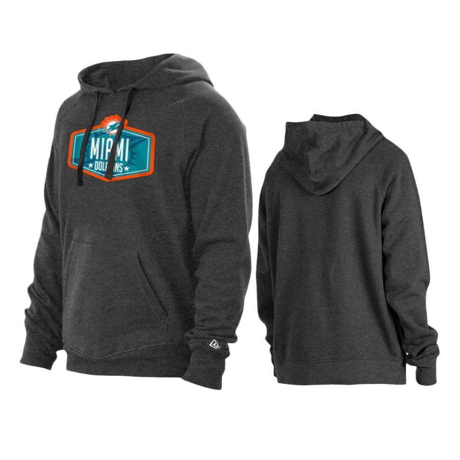 dolphins charcoal 2021 nfl draft hook hoodie