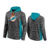 dolphins charcoal aqua instant replay pullover hoodie