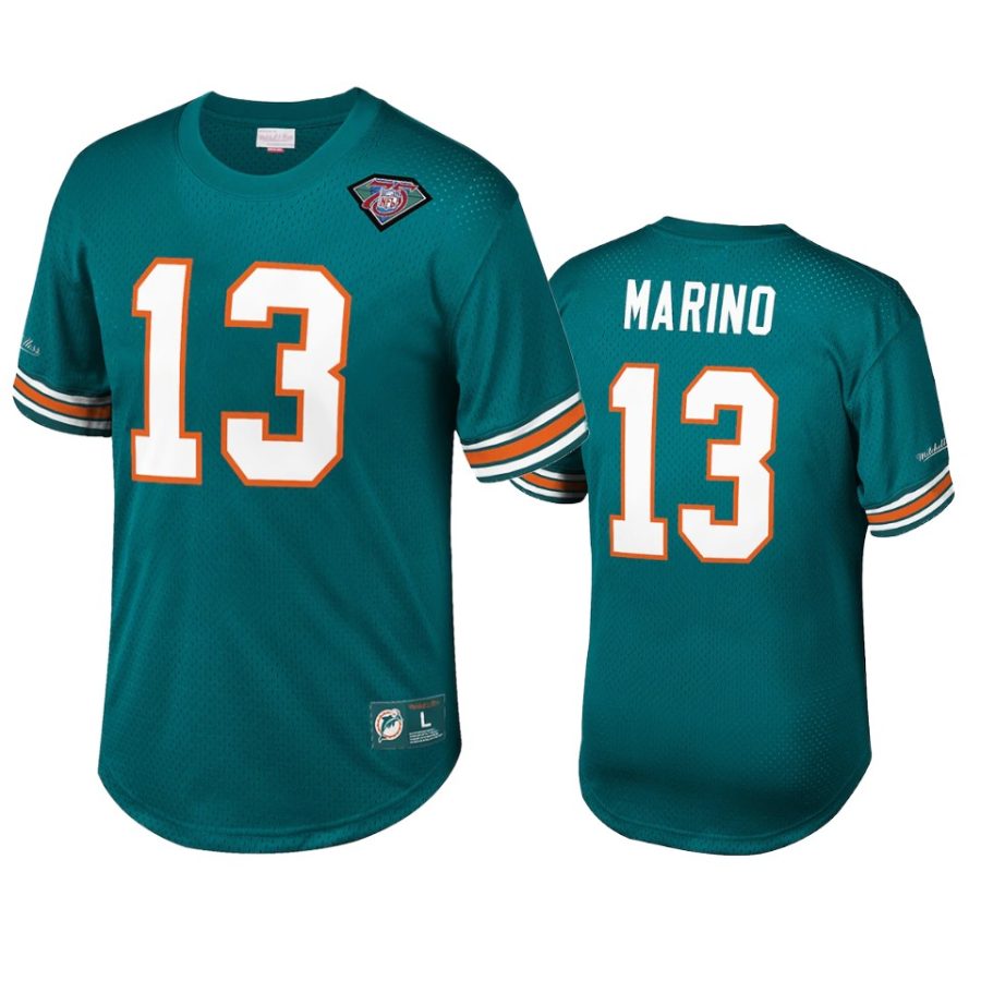 dolphins dan marino aqua retired player name number t shirt