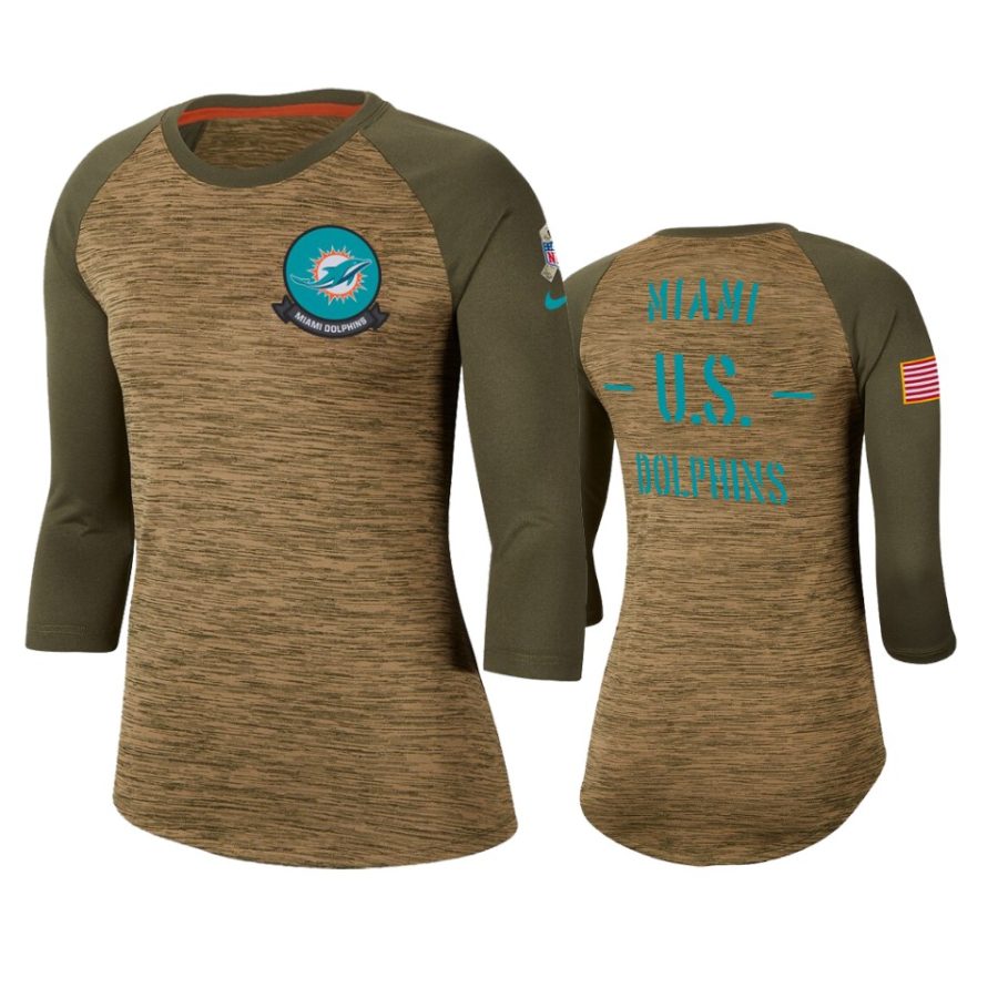 dolphins khaki 2019 salute to service legend scoopneck raglan t shirt