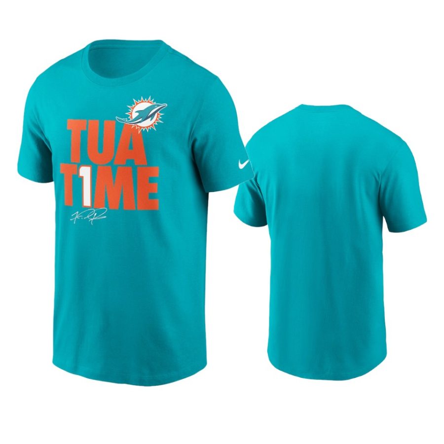 dolphins tua tagovailoa player graphic aqua checkdown t shirt