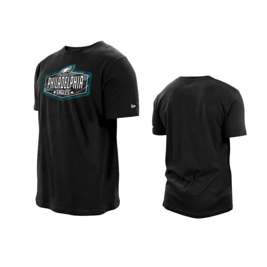 eagles black 2021 nfl draft hook t shirt