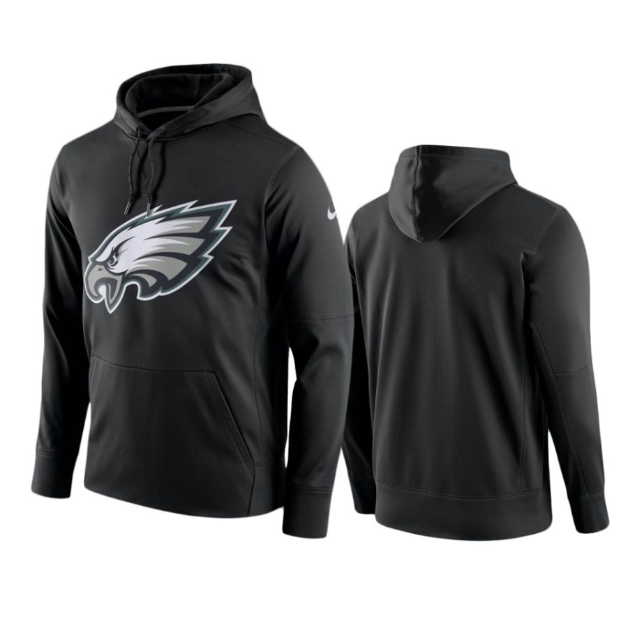 eagles black circuit logo hoodie