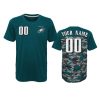 eagles custom camo midnight green extra yardage t shirt