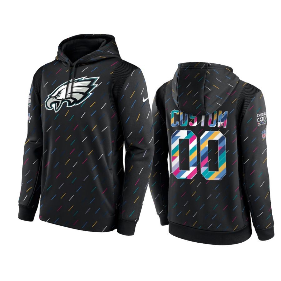 eagles custom charcoal 2021 nfl crucial catch hoodie