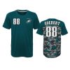 eagles dallas goedert camo midnight green extra yardage t shirt