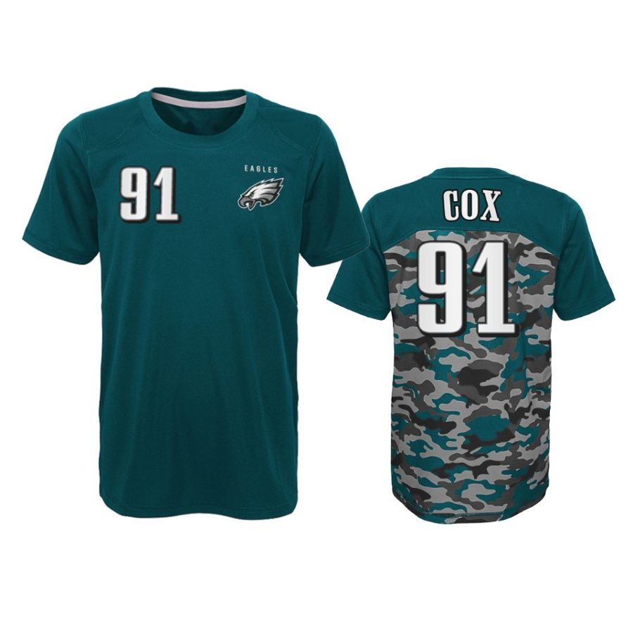 eagles fletcher cox camo midnight green extra yardage t shirt