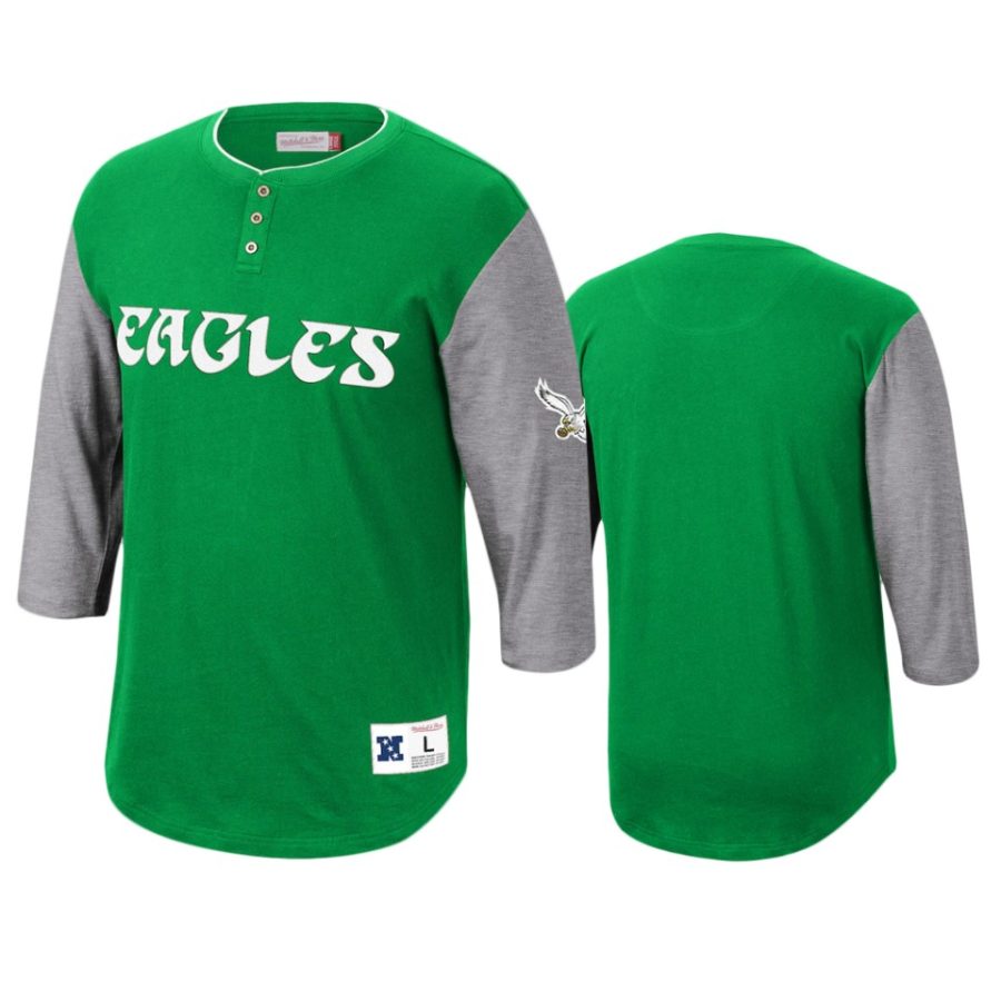 eagles kelly green franchise player henley t shirt