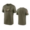 eagles olive 2021 salute to service legend performance t shirt