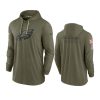 eagles olive 2022 salute to service tonal pullover hoodie