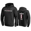 falcons black number 1 dad pullover hoodie