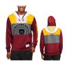 football team burgundy charcoal pinnacle hoodie