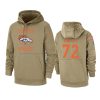 garett bolles broncos tan 2019 salute to service sideline therma hoodie