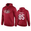 george kittle 49ers scarlet circuit logo hoodie