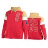 george kittle 49ers scarlet gold extreme throwback full zip hoodie
