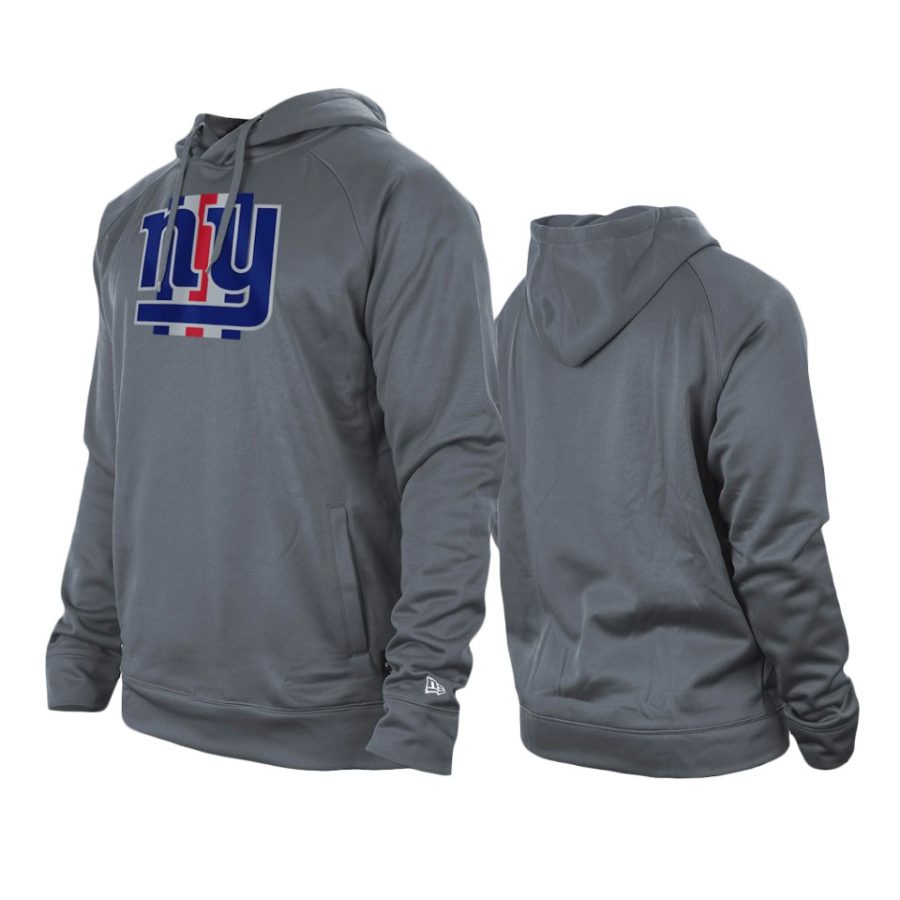 giants gray training camp raglan hoodie